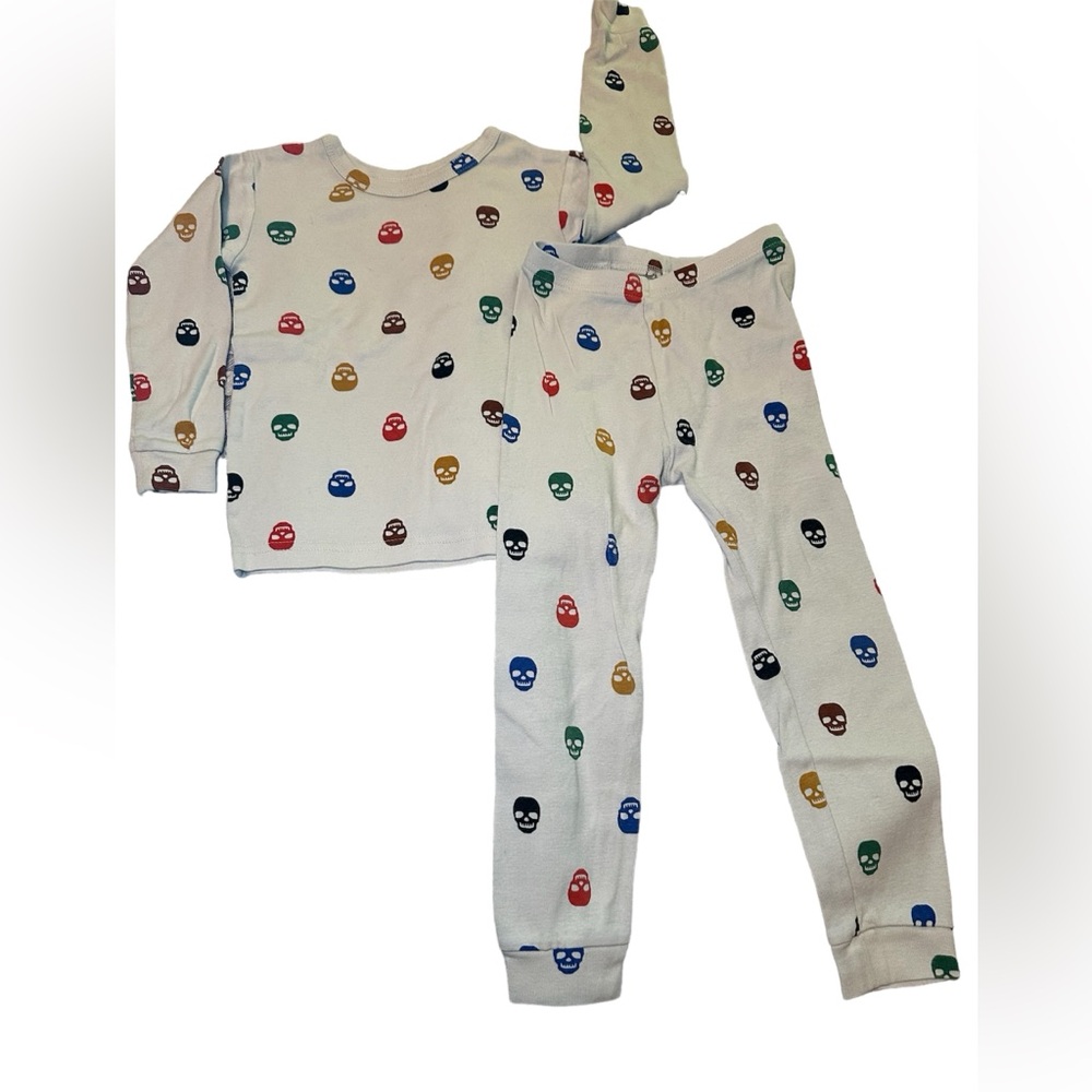 Gap Halloween colorful skull pajamas. 4T